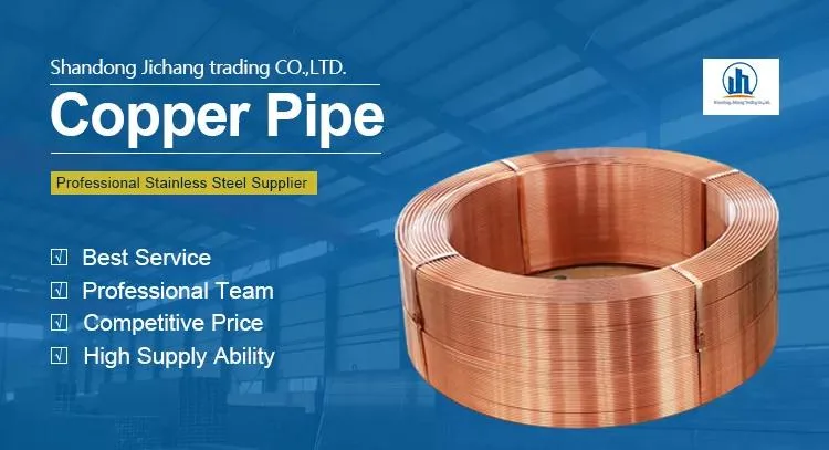 Copper Tube Pipe C11000 C10200 C12000 C12200 Refrigeration ACR Tubings Pancake Coil Copper Seamless 1/4