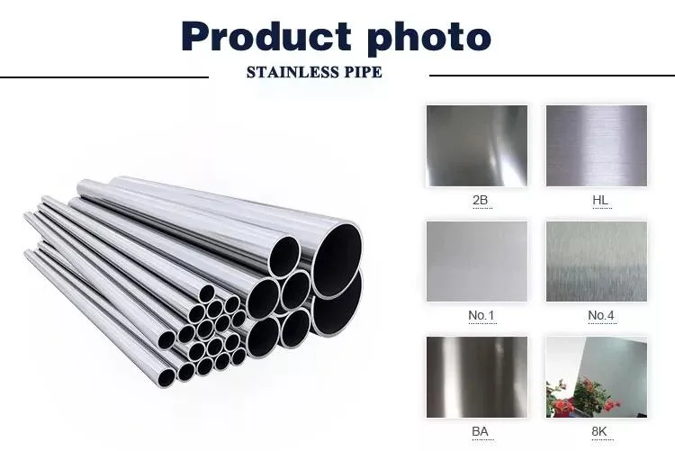 JIS 304/304L/310/316L Stainless Steel Round Tube/Pipe 60*1.65mm Size Seamless Tube